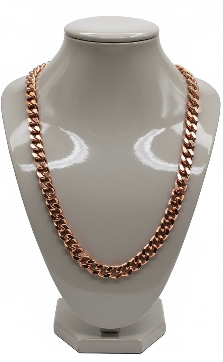 Pure Handcrafted Heavy pure Copper Cuban Link