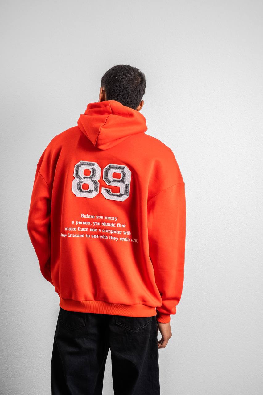 Sudadera con capucha y gráfico divertido de "89" con cita humorística