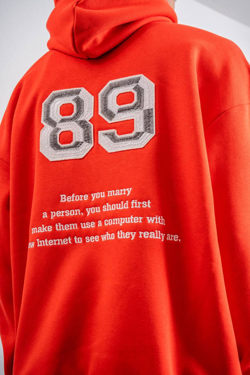 Sudadera con capucha y gráfico divertido de "89" con cita humorística