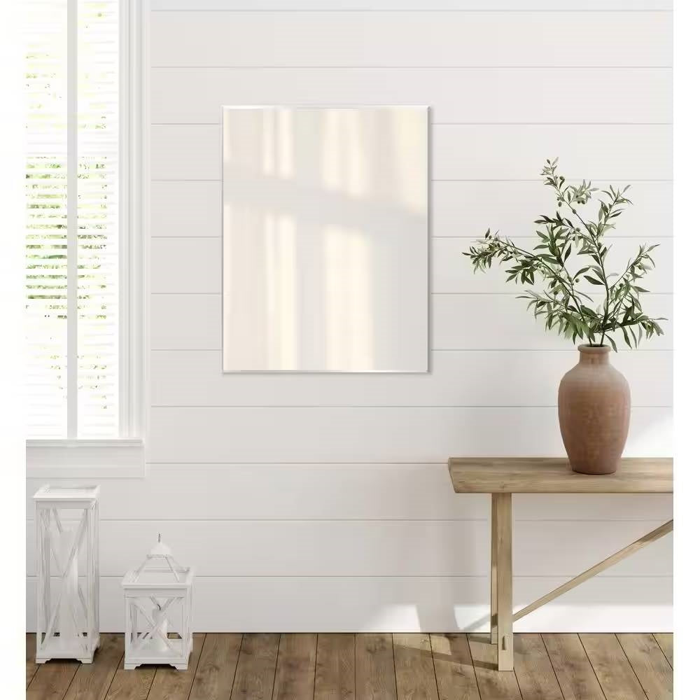 Espejo de baño de montaje empotrado de 36 x 30 pulgadas - Se cuelga vertical u horizontalmente