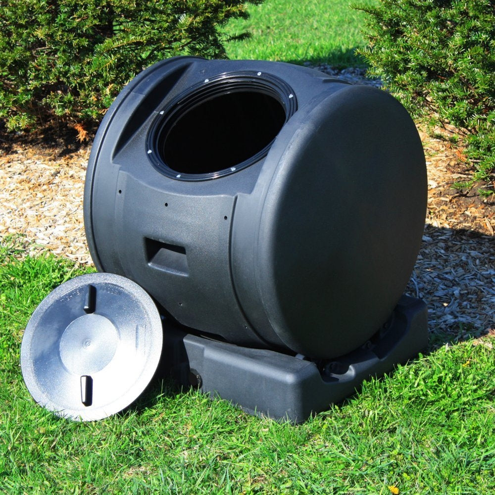 Contenedor de compostaje rotatorio, compostador y creador de té de compost
