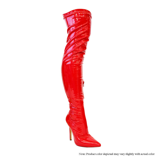Gisele - Charol rojo {Pedir 1/2 talla más grande}