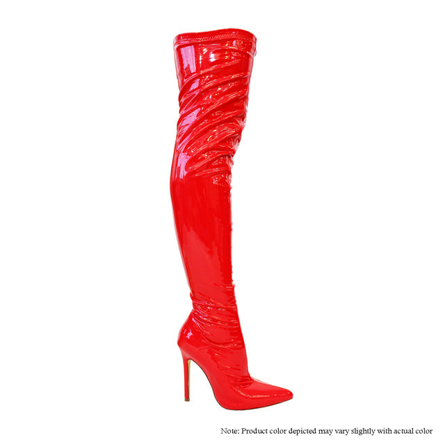 Gisele - Charol rojo {Pedir 1/2 talla más grande}