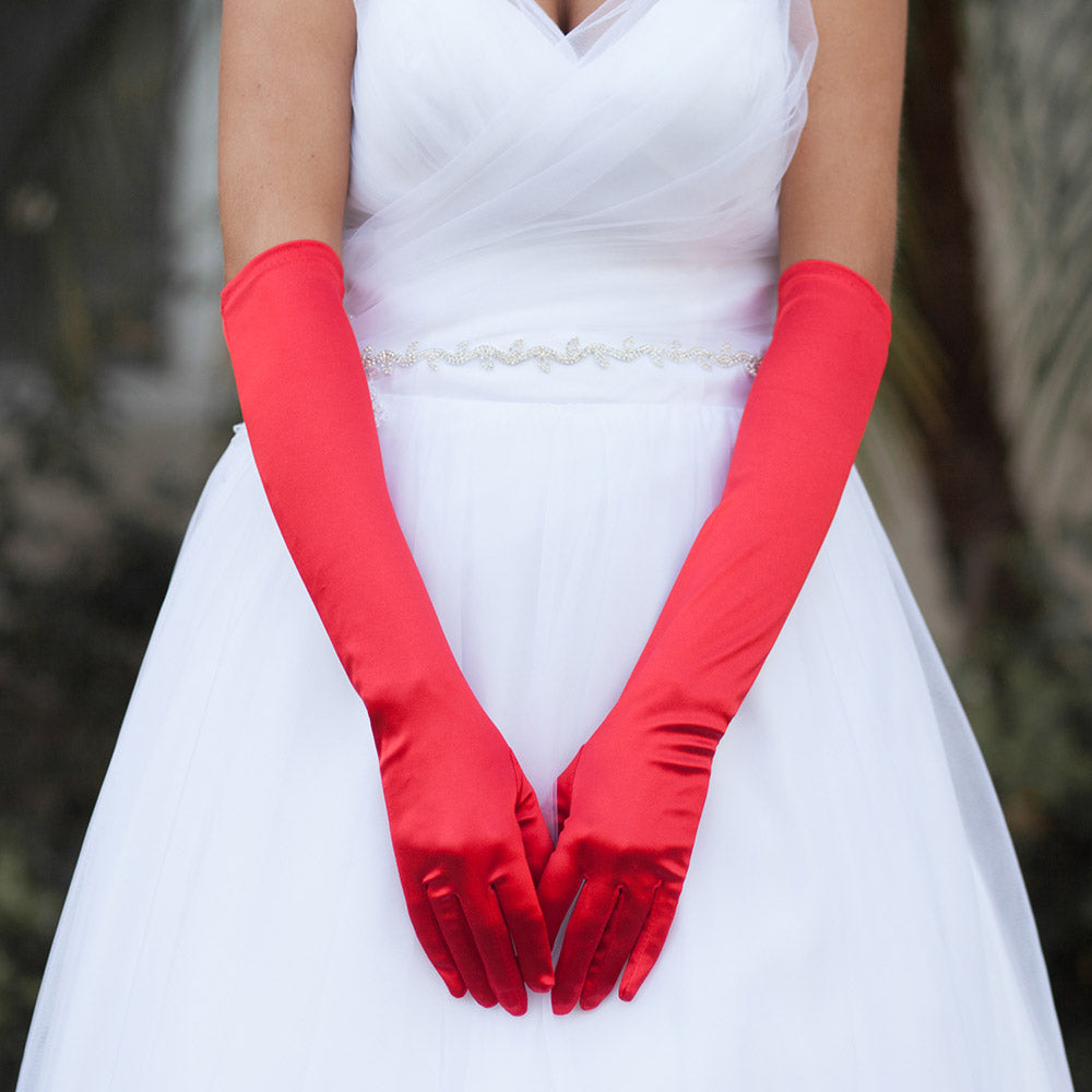 Dressy Satin Wedding Chic Gloves