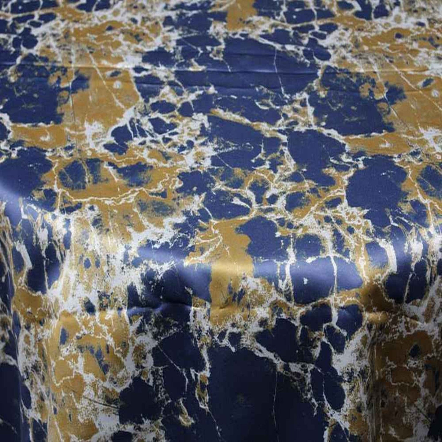 Gold GRANITE - Digital Print Satin Tablecloth – Custom Size Wedding & Home Décor Linen