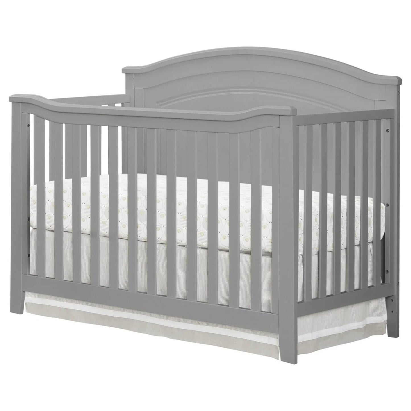 Cuna convertible de madera maciza SF Home en gris - Cama infantil se vende por separado