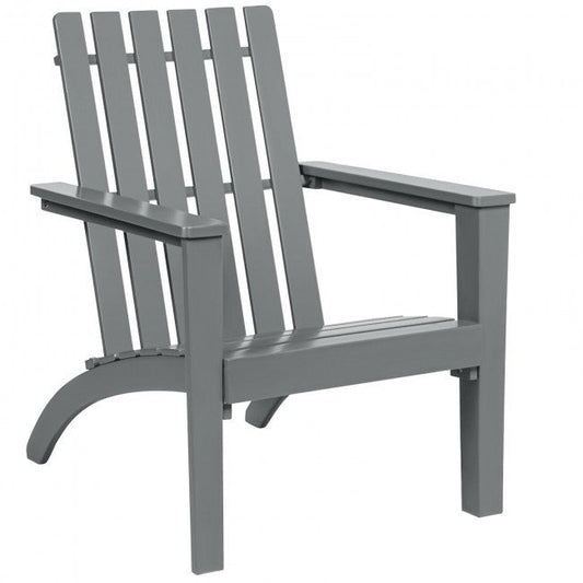 Sillón reclinable de acacia para interior/exterior - Gris