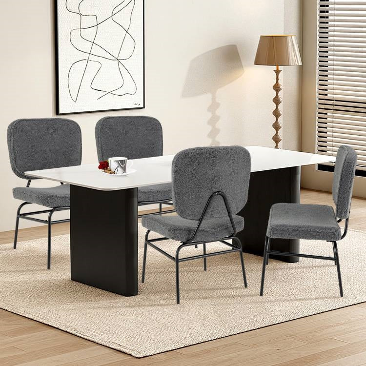 Sillón auxiliar ergonómico moderno acolchado gris tapizado