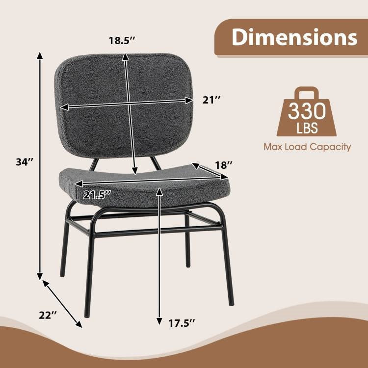Sillón auxiliar ergonómico moderno acolchado gris tapizado