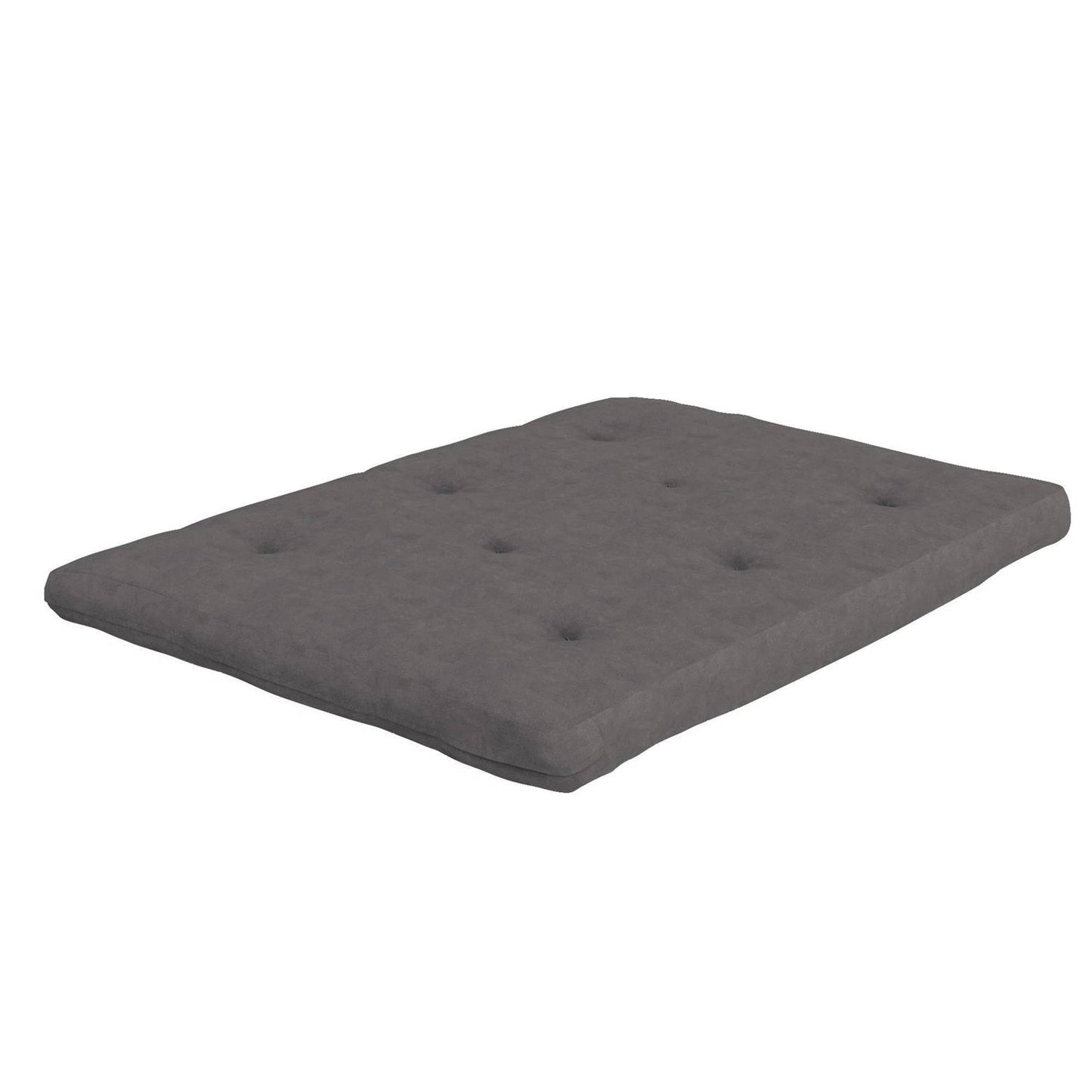 Colchón futón de tamaño completo de 6 pulgadas de grosor en color gris