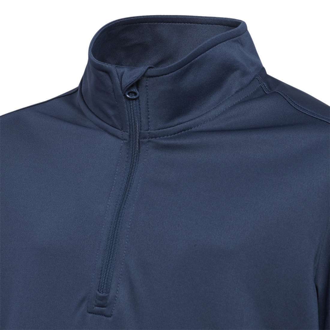 Sudadera con cremallera corta adidas Heather para niño - Azul marino