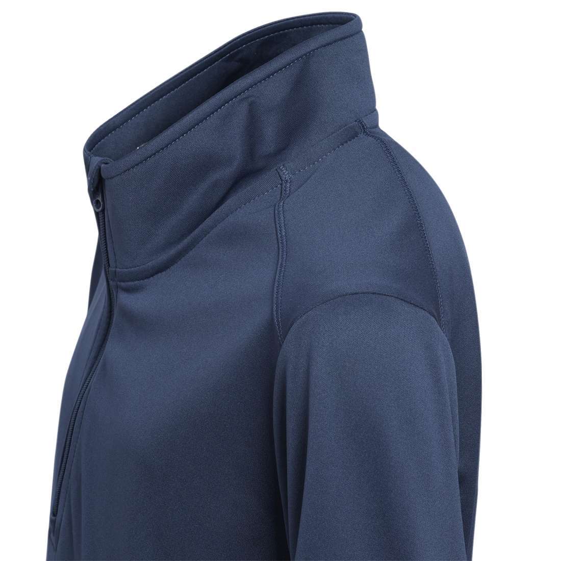 Sudadera con cremallera corta adidas Heather para niño - Azul marino