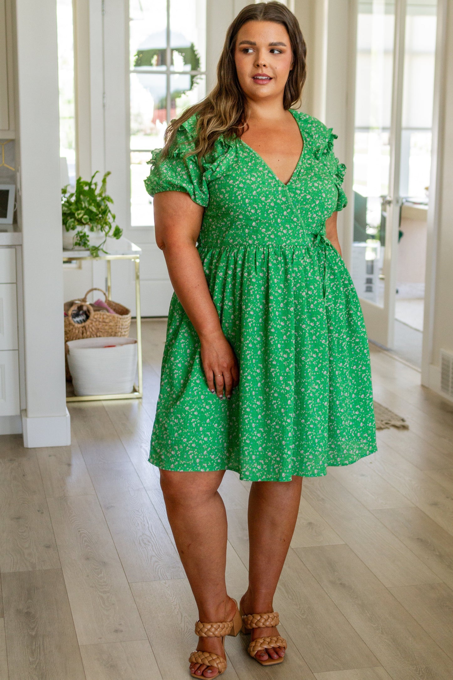 Vestido con cuello en V Garden Goddess