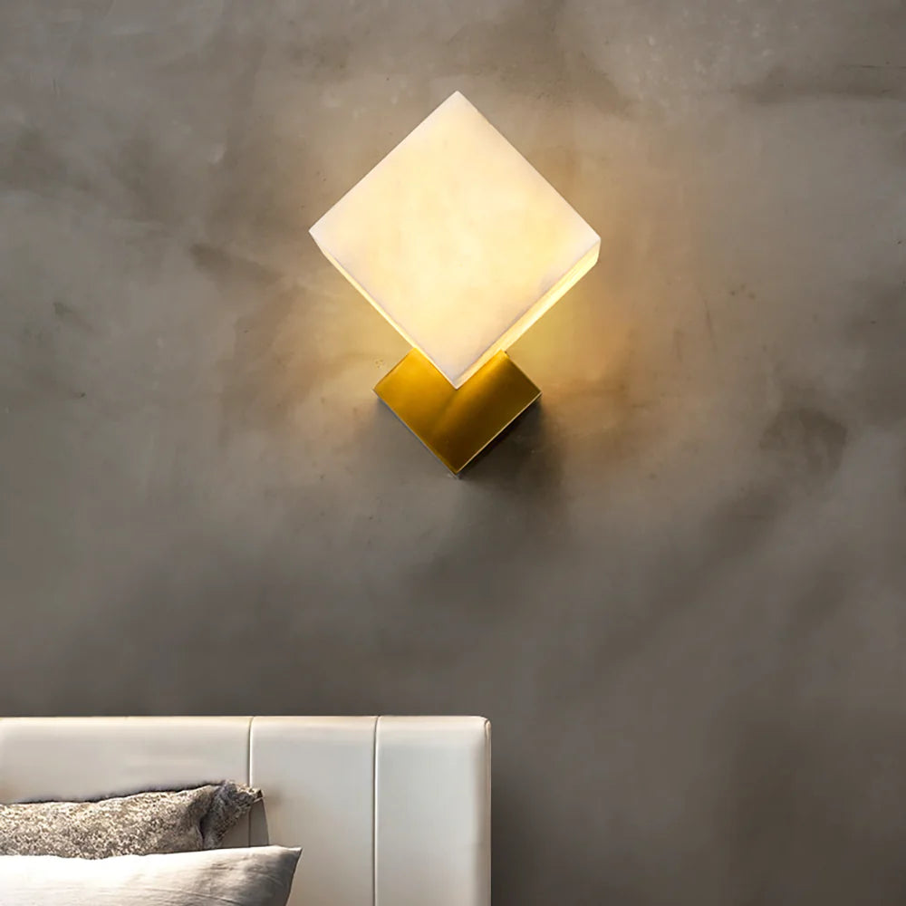 Aplique de pared Gatsby de alabastro