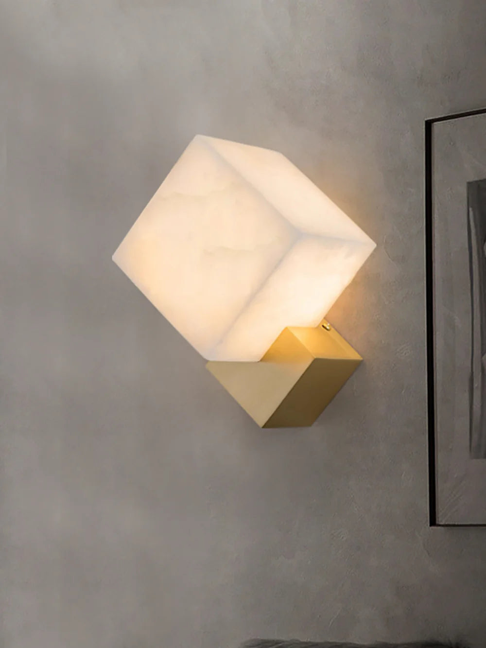 Aplique de pared Gatsby de alabastro