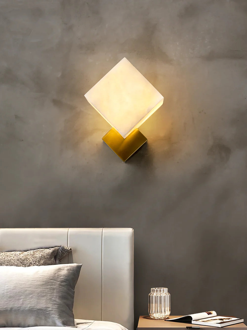 Aplique de pared Gatsby de alabastro