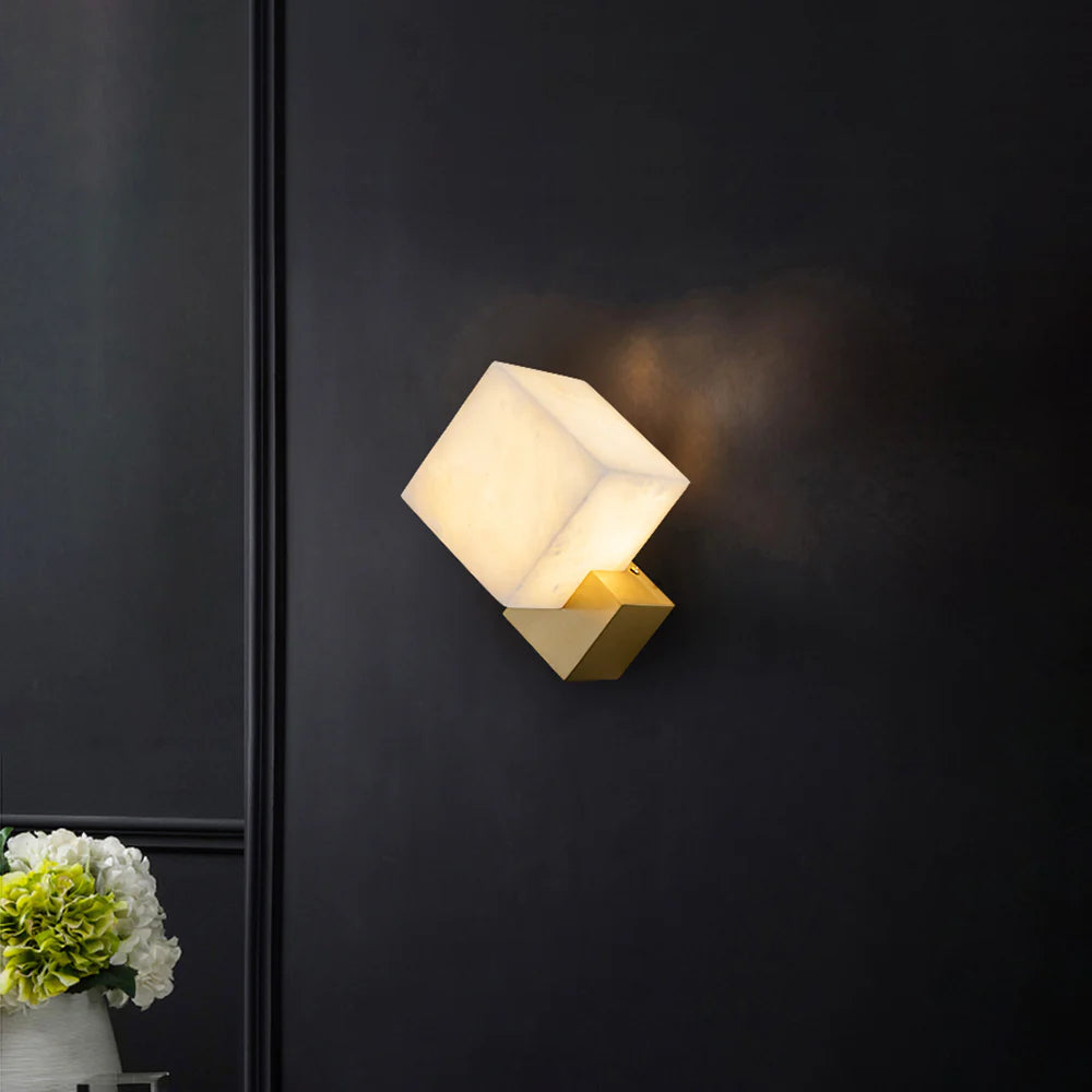 Aplique de pared Gatsby de alabastro