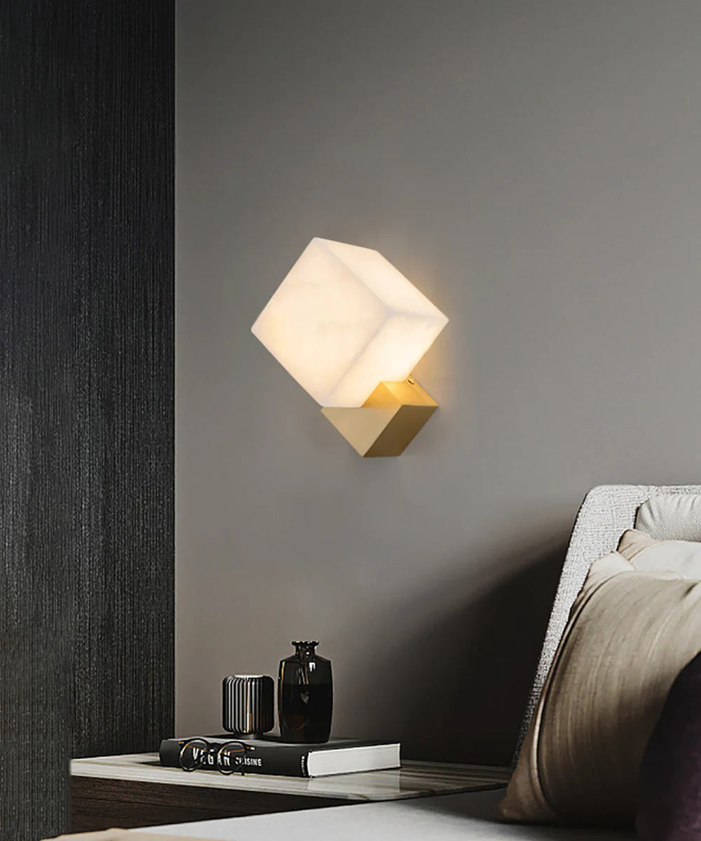 Aplique de pared Gatsby de alabastro