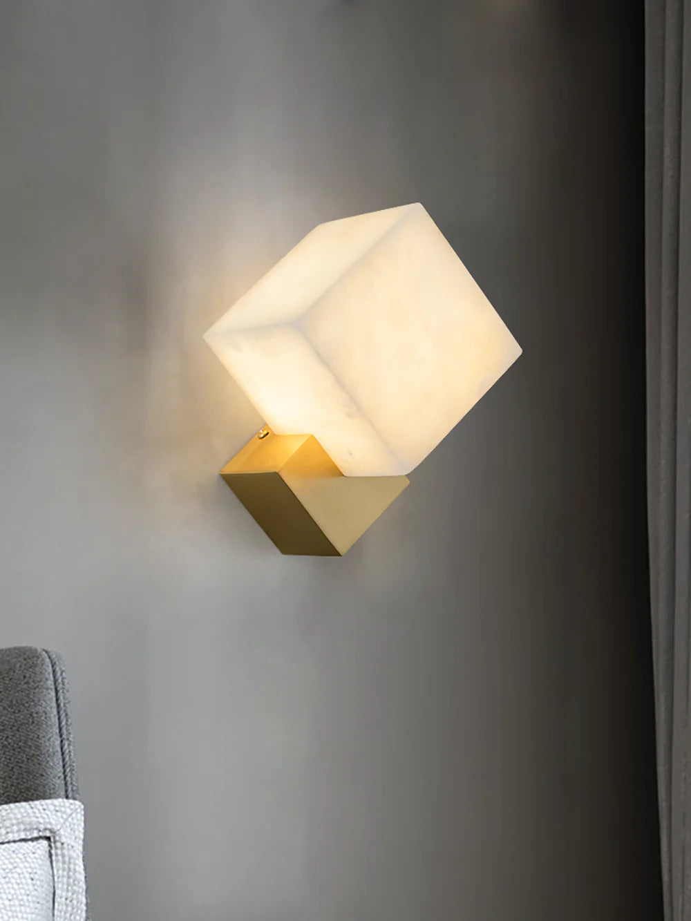 Aplique de pared Gatsby de alabastro