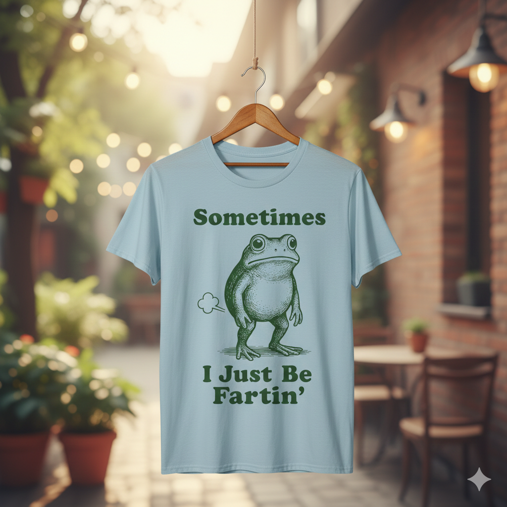 "Sometimes I Just Be Fartin'" Frog T-Shirt