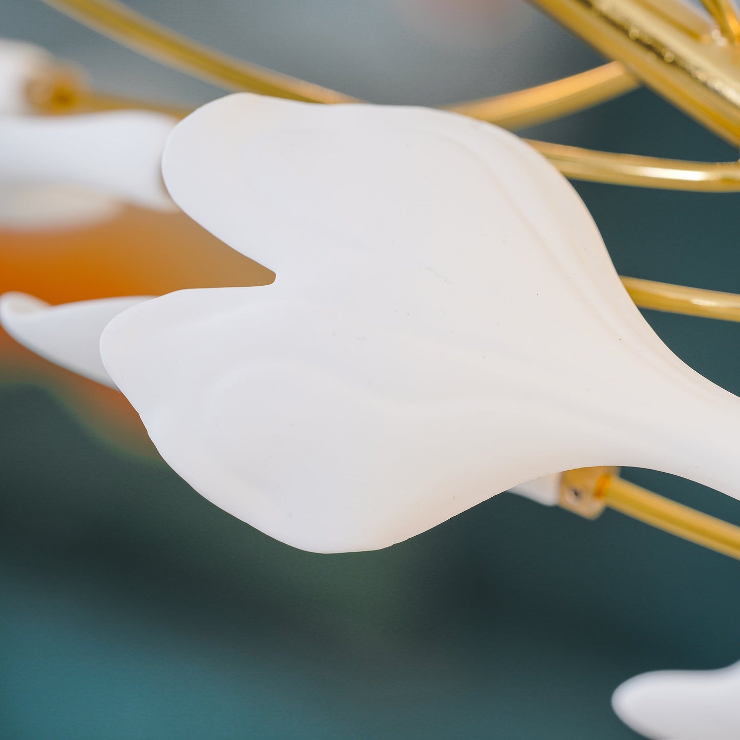 Lámpara de araña de cerámica Gingko U