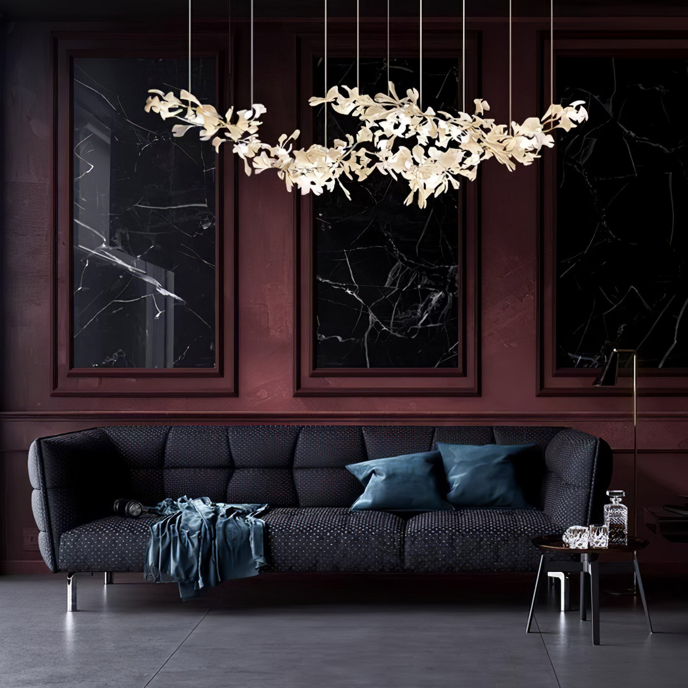 Candelabro Gingko de Doble Capa Combinado