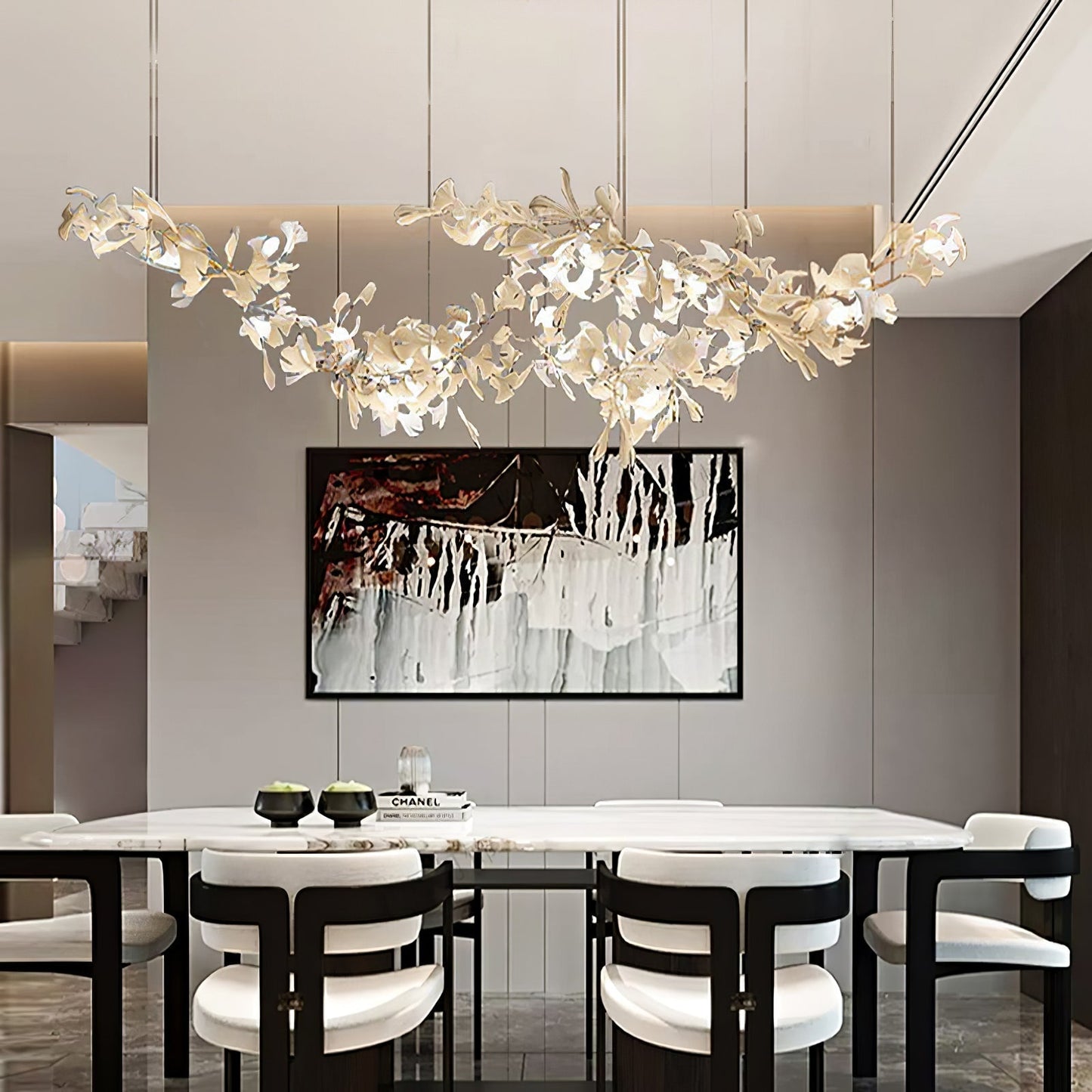 Candelabro Gingko de Doble Capa Combinado