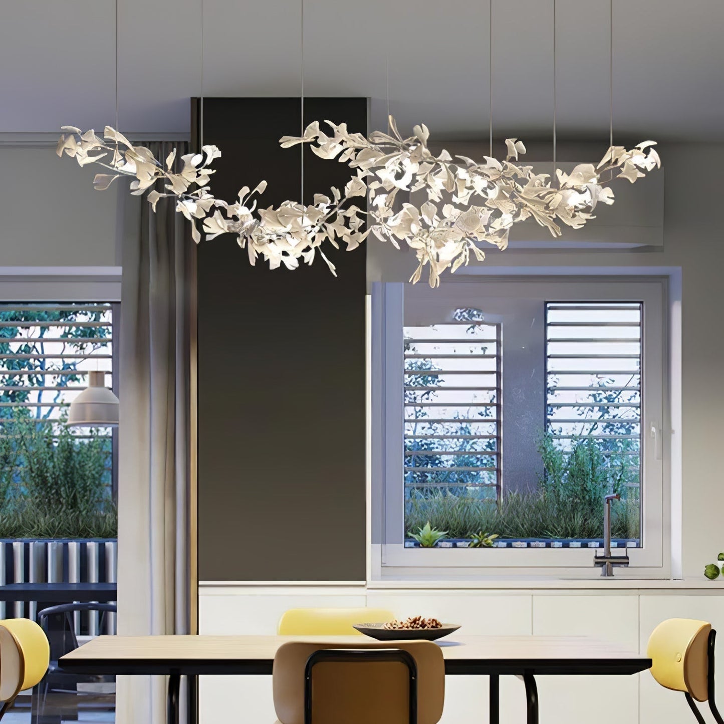 Candelabro Gingko de Doble Capa Combinado