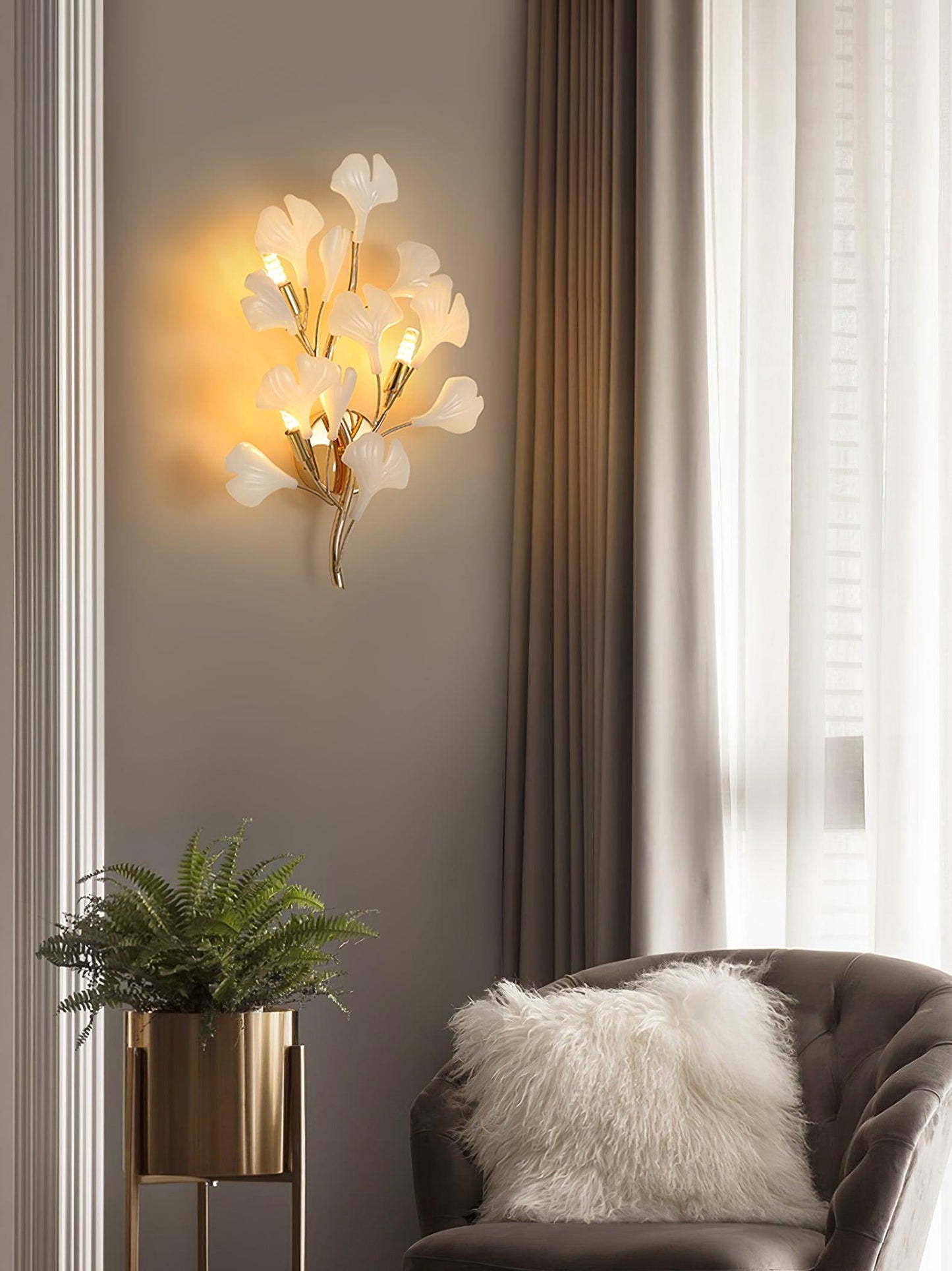 Lámpara de pared Ginkgo