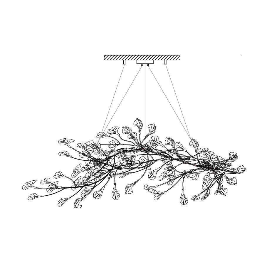Araña de cerámica Ginkgo E