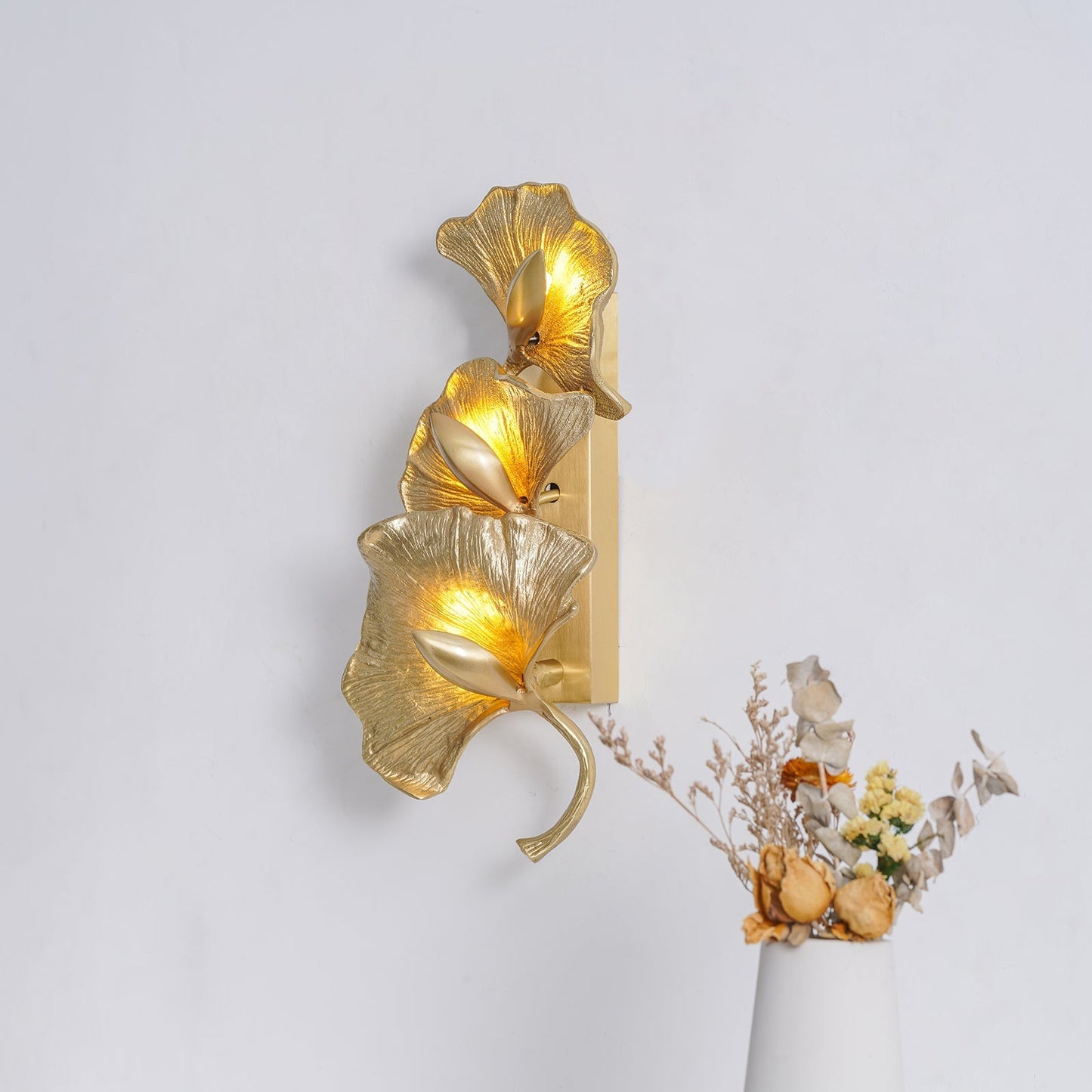 Lámpara de pared Hoja de Ginkgo