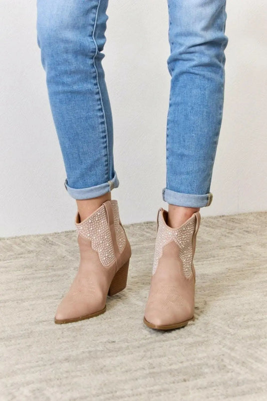 Sombreros Tendencia Botines de Vaquera con Pedrería para Mujer - Glamurosos y de Alta Costura