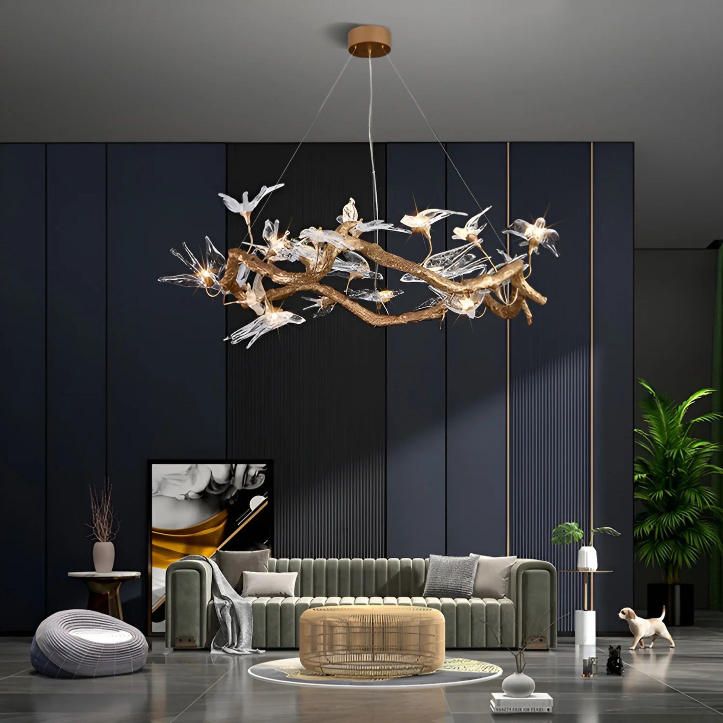 Candelabro Golondrina de Cristal