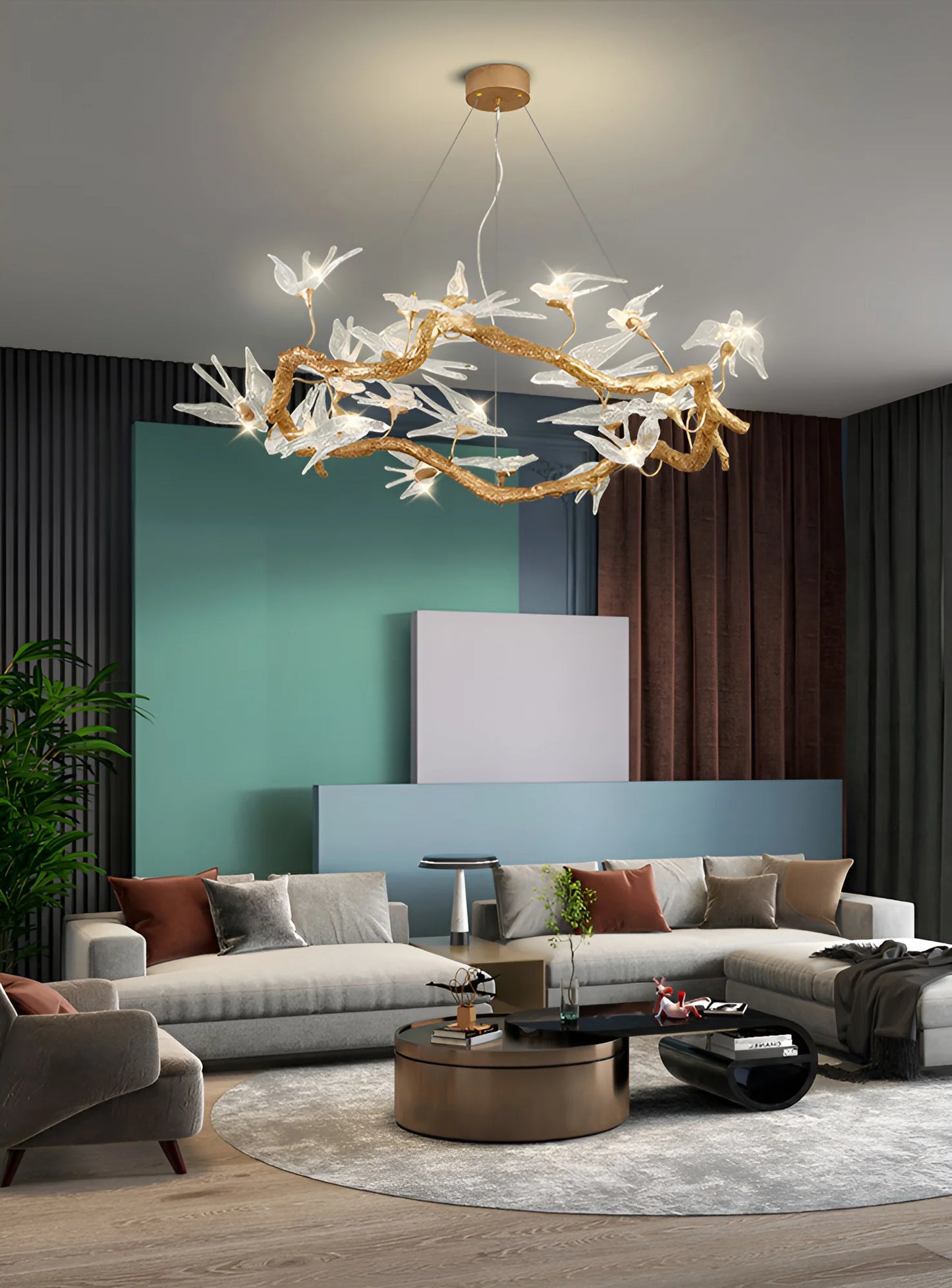 Candelabro Golondrina de Cristal