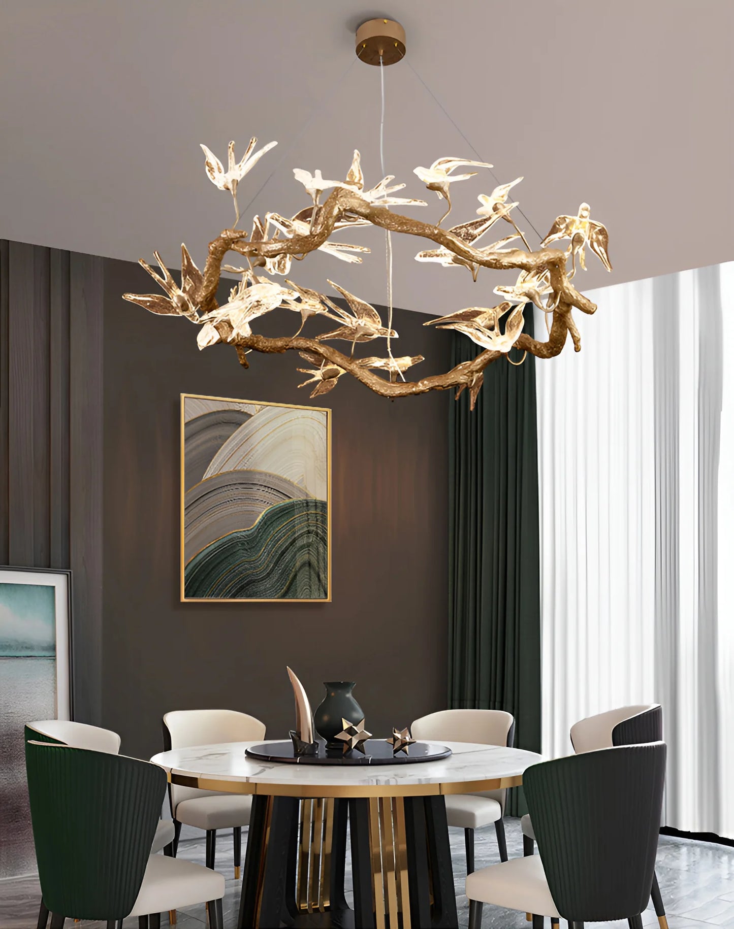 Candelabro Golondrina de Cristal