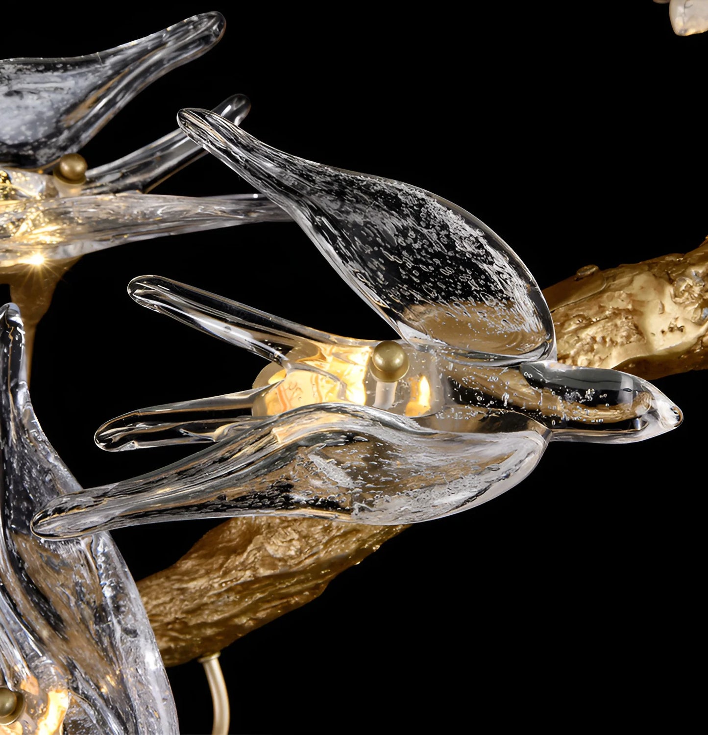 Candelabro Golondrina de Cristal