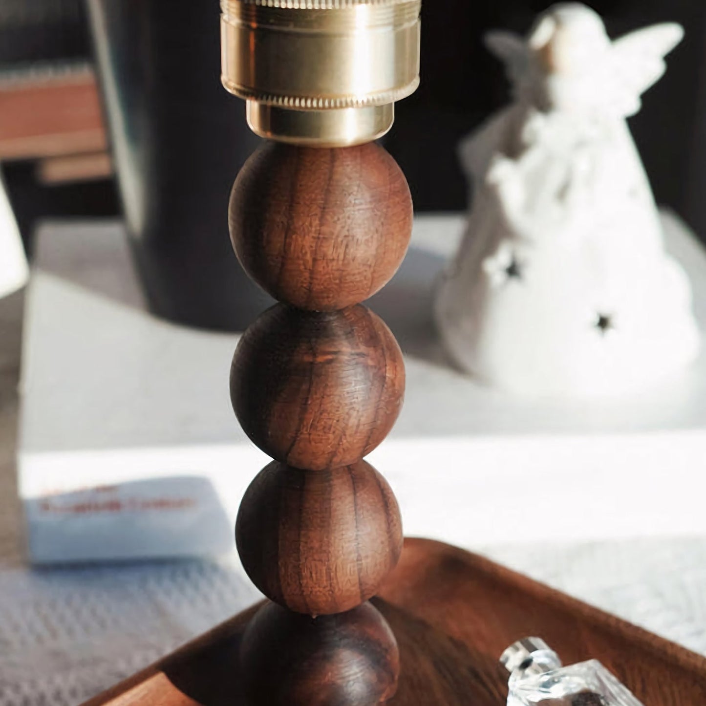 Lámpara de Mesa con Esfera de Cristal