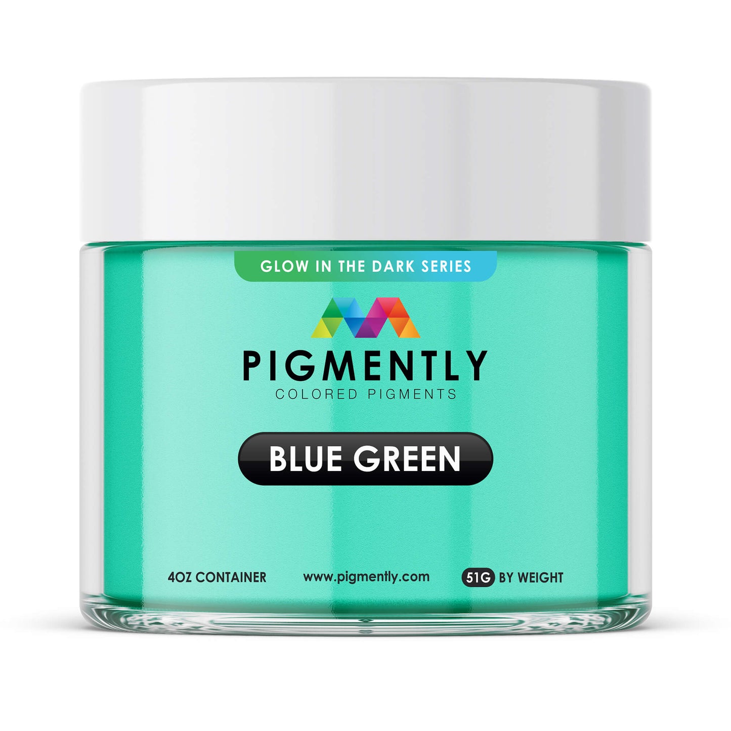 Pigmento en Polvo de Epoxi que Brilla en la Oscuridad Azul/Verde