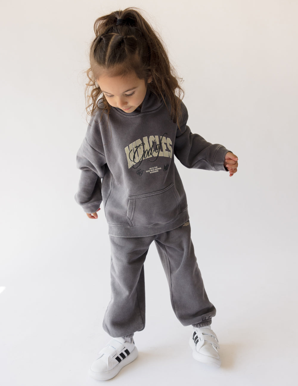Sudadera con capucha para niños Dios de los milagros
