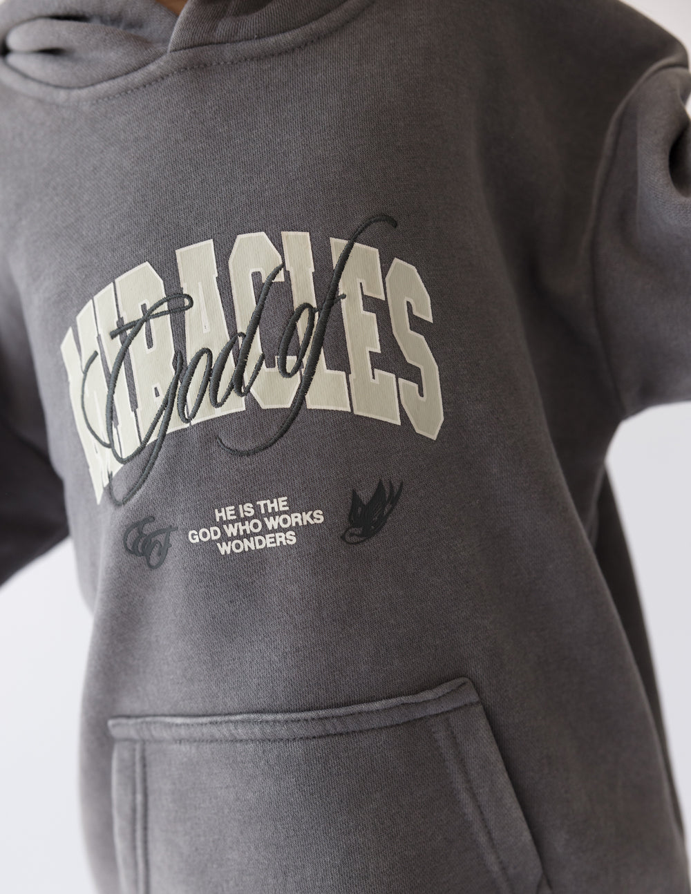 Sudadera con capucha para niños Dios de los milagros