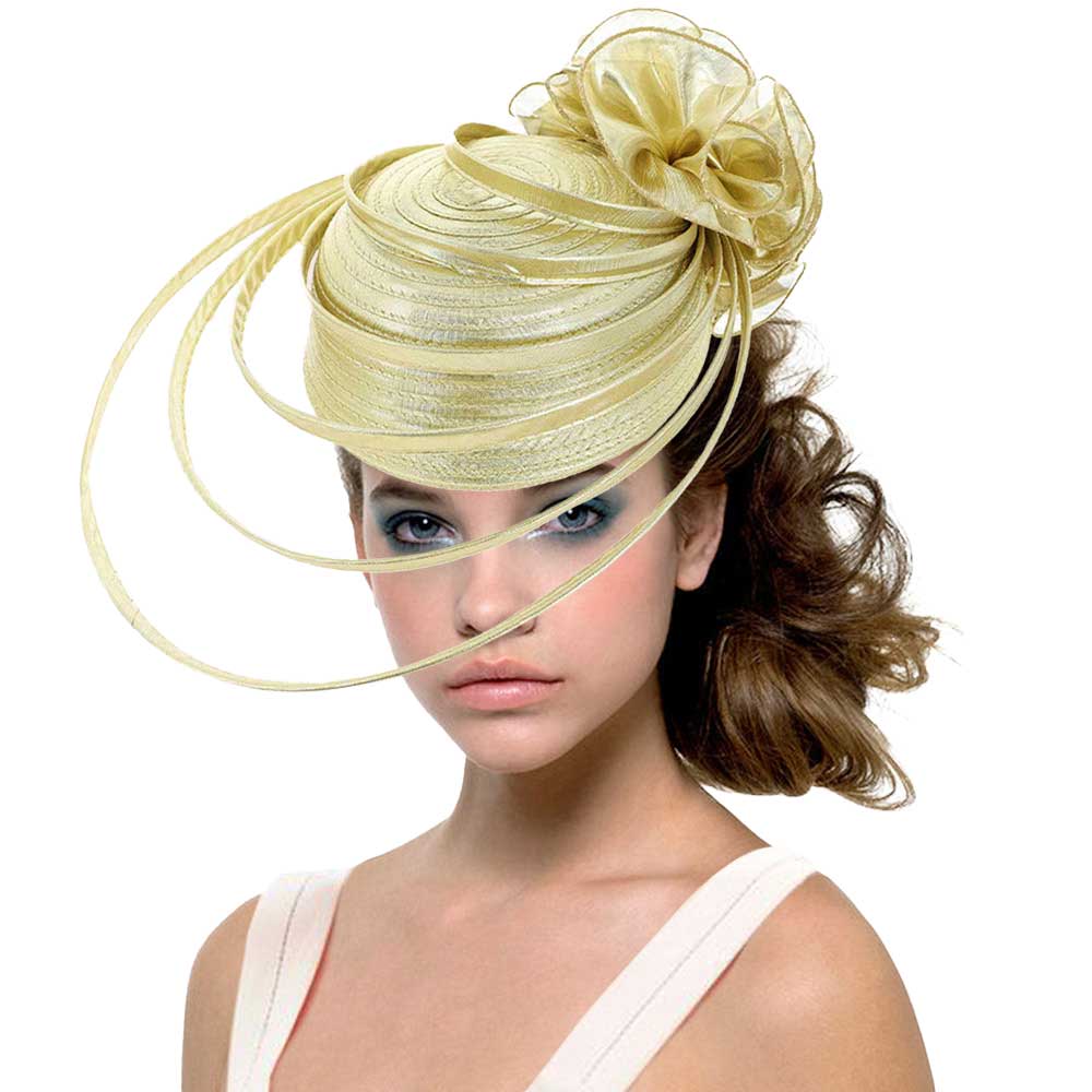 Women's Fabric Pointed Elastic String Dressy Hat