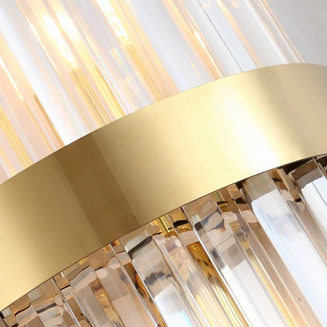 Lámpara de Pared Elegante de Tira Rectangular de Cristal