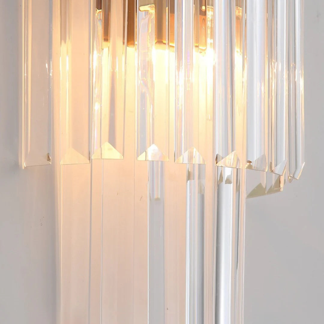 Lámpara de Pared Elegante de Tira Rectangular de Cristal