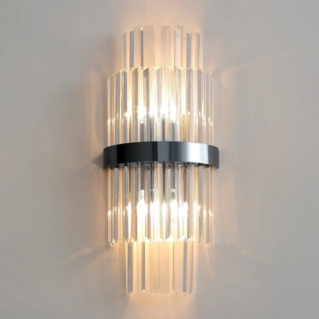 Lámpara de Pared Elegante de Tira Rectangular de Cristal