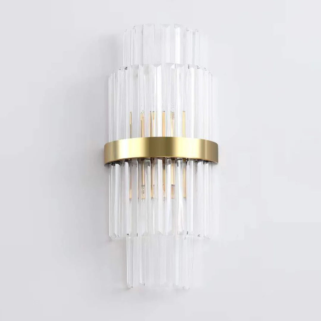Lámpara de Pared Elegante de Tira Rectangular de Cristal
