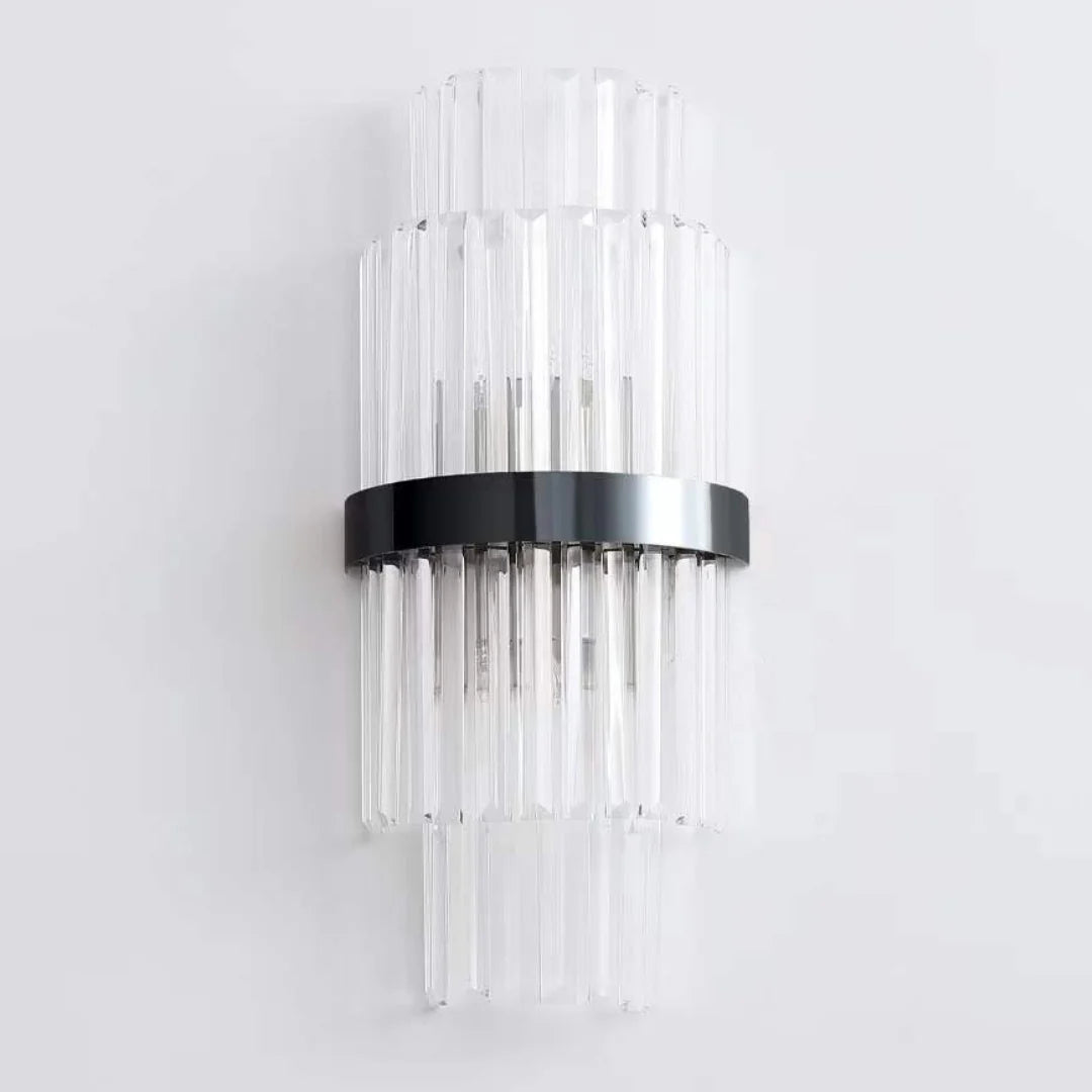 Lámpara de Pared Elegante de Tira Rectangular de Cristal