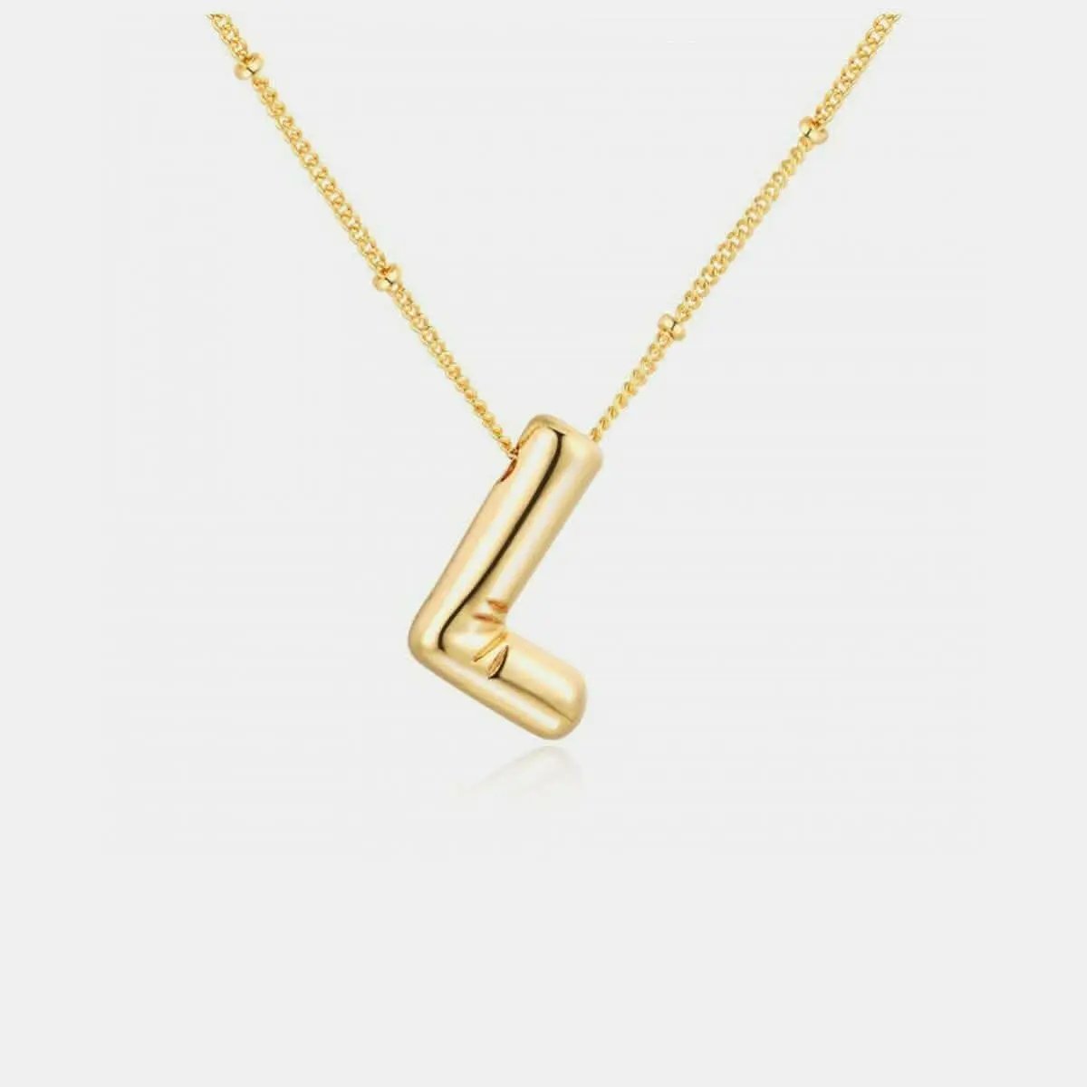 Initial Charm Necklace - Personalized Gold - Elegant & Fashionable