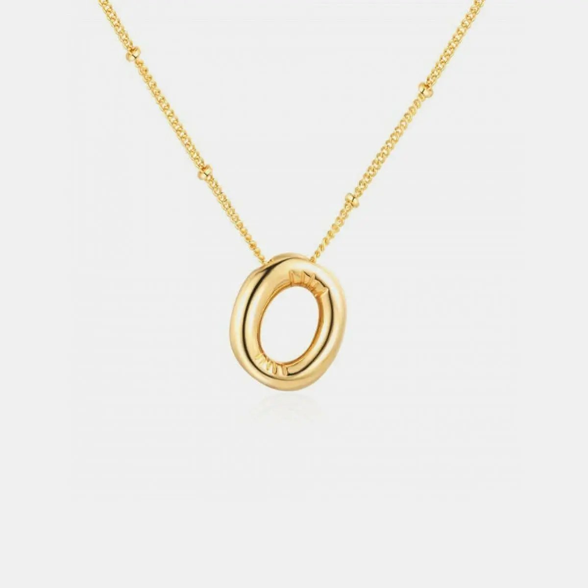 Initial Charm Necklace - Personalized Gold - Elegant & Fashionable