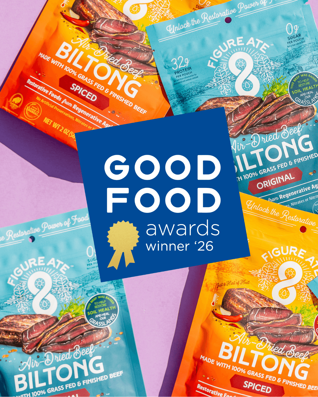 Biltong de Carne de Vacuno Alimentado con Pasto Original y de Engorde Final