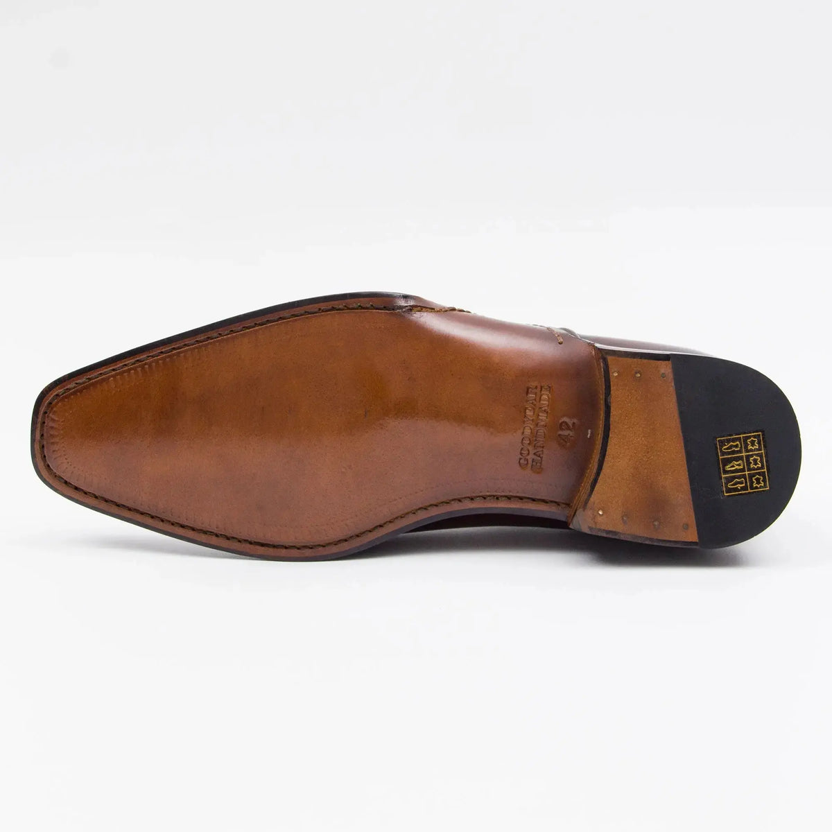 Black Square-Toe Cow Leather Oxford Shoes